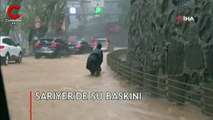 Sarıyer'de tünel girişini su bastı