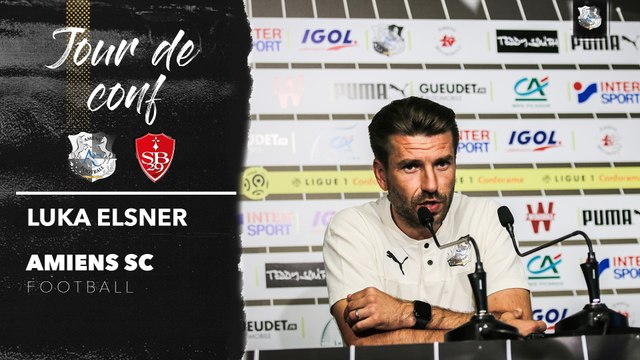Avant le match Amiens SC - Stade Brestois, Luka Elsner
