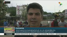 Panameños toman las calles para rechazar reformas impuesta por el Gob.
