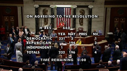 Congreso de EEUU formaliza proceso con miras a la destitución de Trump