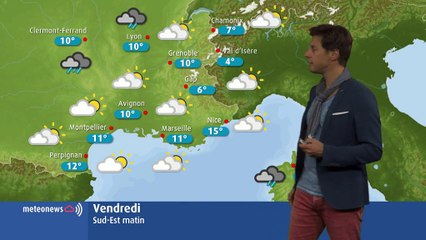 Votre météo de ce vendredi 1er novembre : la perturbation pluvieuse se poursuit