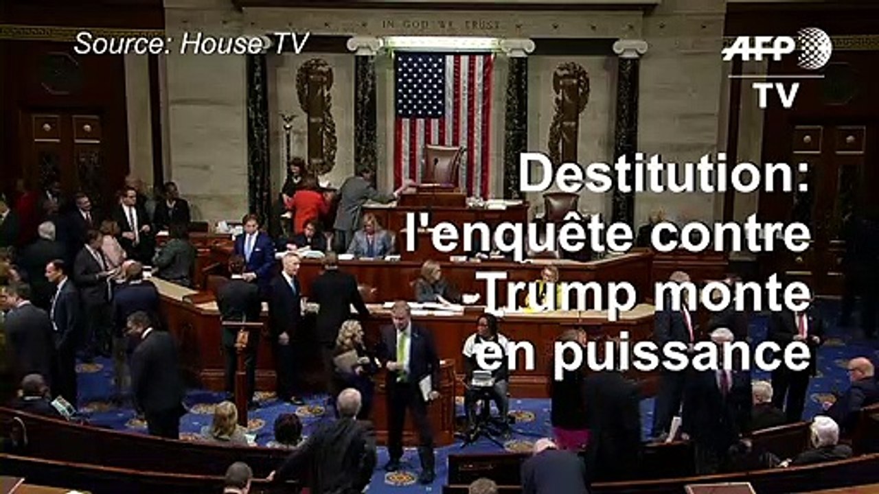 Destitution: l'enquête contre Trump monte en puissance dans un Congrès divisé