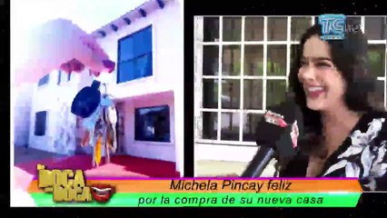 Michela Pincay feliz por la compra de su nueva casa