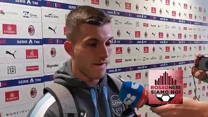 Gabriel Strefezza dopo Milan-Spal