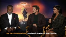 Star Wars The Mandalorian Pedro Pascal, Gina Carano & Carl Weathers