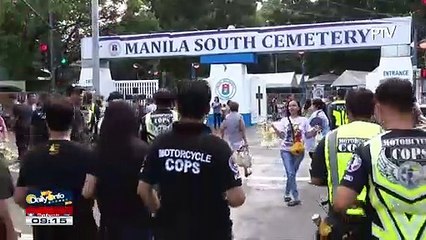 Mahigpit na seguridad, umiiral sa Manila South Cemetery #Undas2019