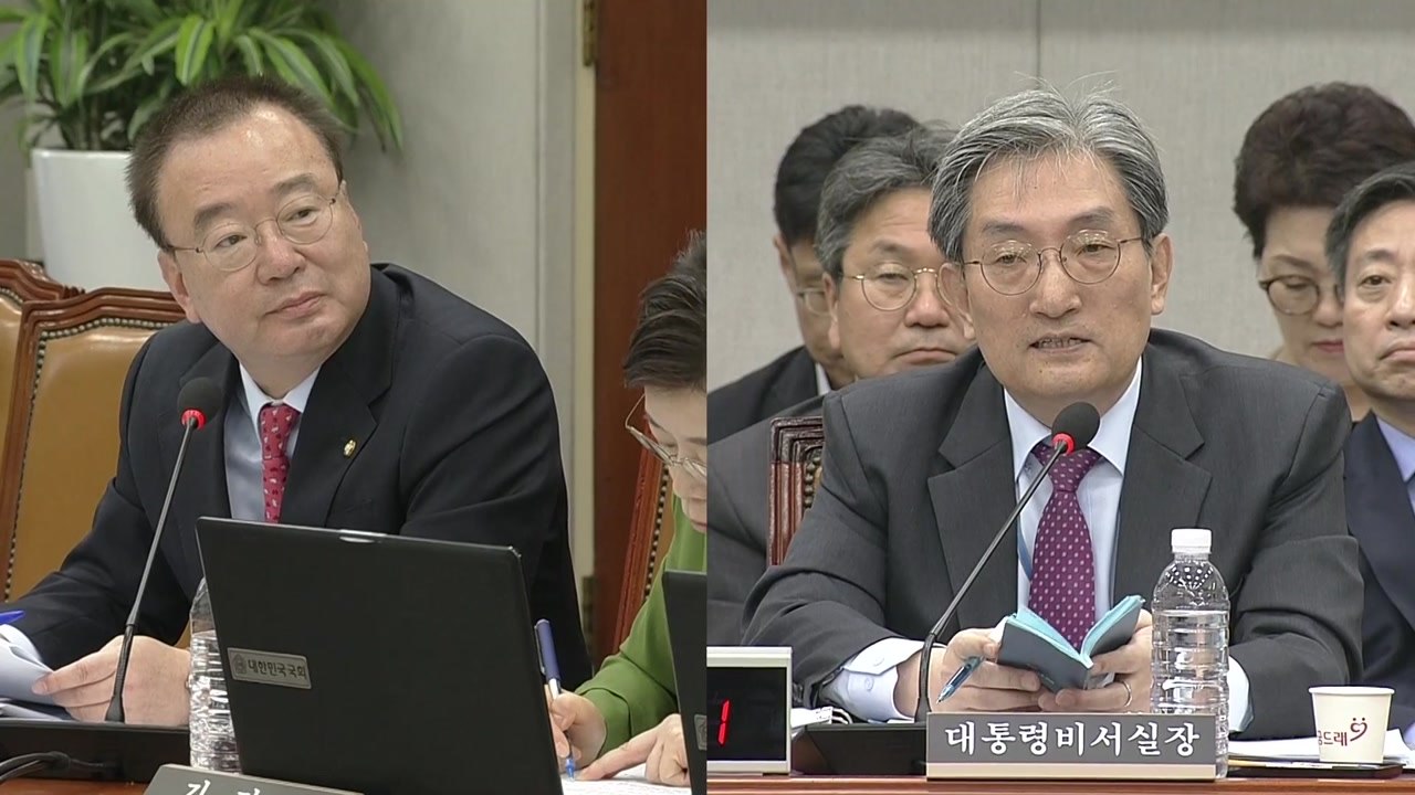 국회 운영위 청와대 국정감사 (2) / YTN