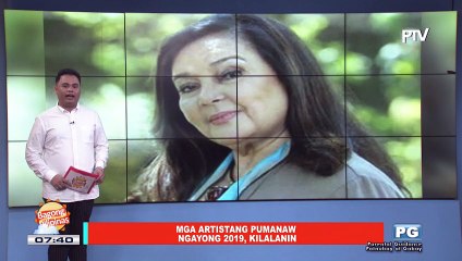 FIFIRAZZI: Mga artistang pumanaw ngayong 2019, kilalanin