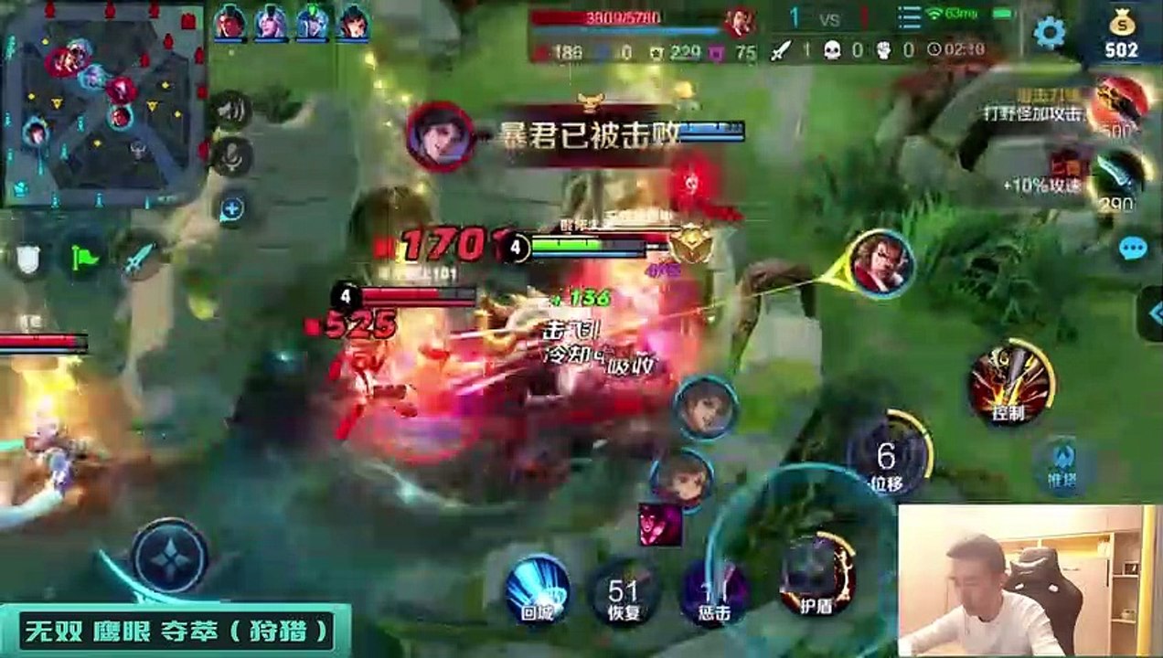 王者荣耀：雪崩开局？最强猴王演绎一个人的顺风，15杀带队翻盘！