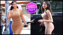 Janhvi Kapoor COPIES Kim Kardashian's BODY Tight See Through Dress LOOK