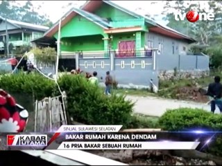 16 Pria Bakar Rumah Warga Akibat Dendam