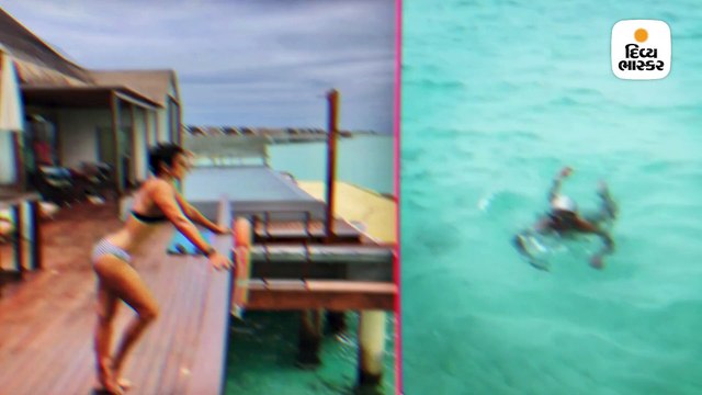 માલદીવમાં મંદીરા બેદીનો મોર્ડન લૂક, દિકરા અને પતિ સાથે હોલિડે પર