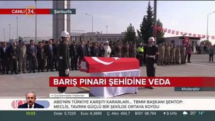 Barış Pınarı şehidine veda