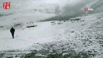 Trabzon ve Gümüşhane'nin yüksek kesimlerinde kar yağışı etkili oluyor