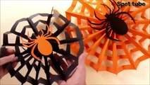 Decoration for Halloween Day of the Dead, Spider Web, Paper spiderweb, Halloween Decoration || Spot tube