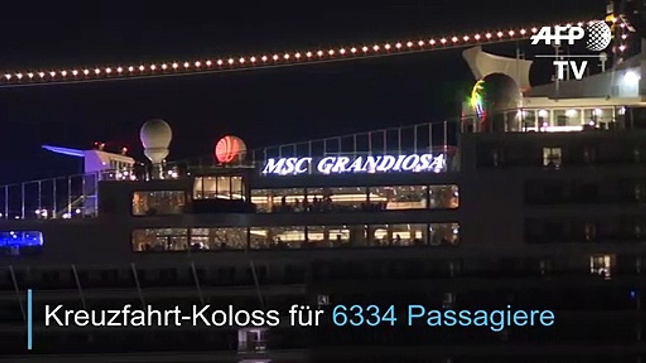 Stadt auf dem Meer: Kreuzfahrt-Koloss 'MSC Grandiosa'