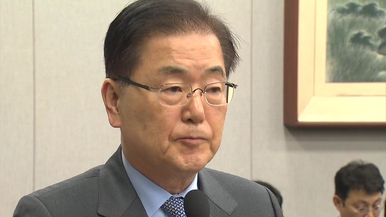 정의용 "문 대통령 장례 마치고 청와대 복귀 후 北 발사실험" / YTN