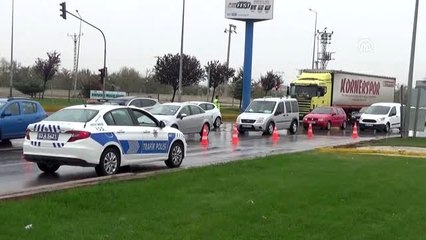 Patates yüklü tır devrildi: 1 yaralı