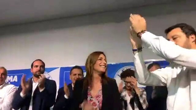 Piacenza - Matteo Salvini e Lucia Borgonzoni alla Festa della Zucca di Ziano Piacentino