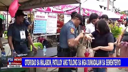 Otoridad sa Malabon, patuloy ang tulong sa mga dumadalaw sa sementeryo