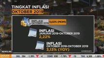 BPS Catat Inflasi Oktober 0,02 Persen