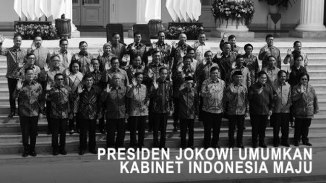 Presiden Joko Widodo Umumkan Kabinet Indonesia Maju
