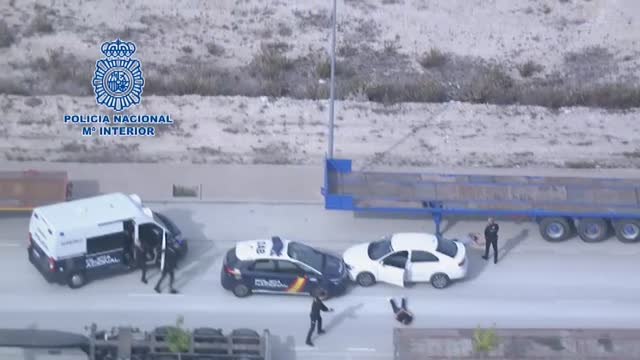 Espectacular persecución por carretera y detención de tres ladrones en Zaragoza