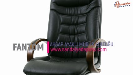 Fantom Ahşap Ayaklı Müdür Koltuğu