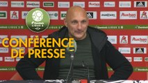 Conférence de presse AC Ajaccio - Rodez Aveyron Football (1-0) : Olivier PANTALONI (ACA) - Laurent PEYRELADE (RAF) - 2019/2020