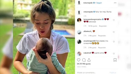 Risto felicita a Roma su primer mes de vida con una bonita imagen