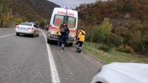 Mudurnu'daki trafik kazasında anne ve oğlu yaralandı