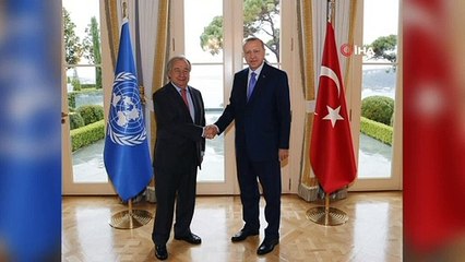 Cumhurbaşkanı Erdoğan, BM Genel Sekreteri Guterres'i kabul etti