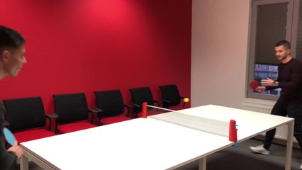 Foot : Erculisse et Polain ont joué le derby au ping-pong