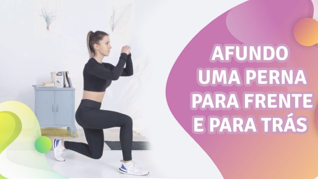 Afundo, uma perna para frente e para trás - Melhor com Saúde