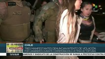 Chile: 3 manifestantes denuncian intento de violación por carabineros