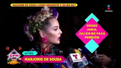 ¡Marjorie de Sousa rompe el silencio y desmiente a Julián Gil!