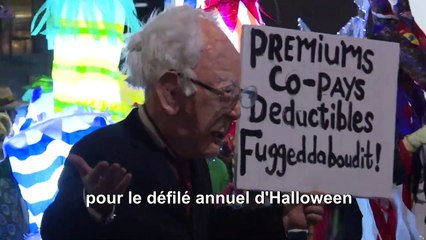 Déguisements, ambiance festive et une touche de politique: New York fête Halloween