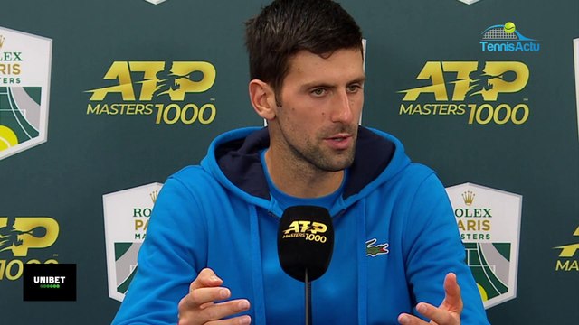 Rolex Paris Masters 2019 - Novak Djokovic on Grigor Dimitrov: His setback may be his weakness