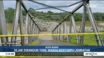 Jembatan Ulee Rakeet di Aceh Barat Ambruk