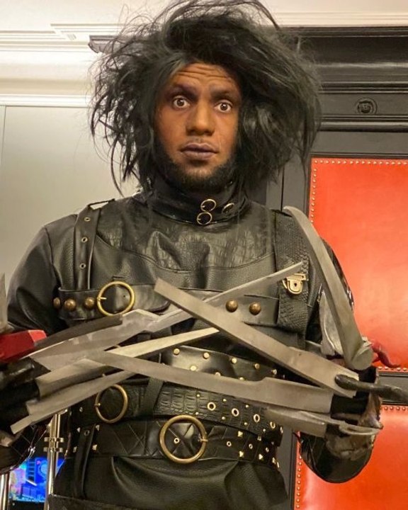 LeBron James Turns Into Edward Scissorhands for Halloween