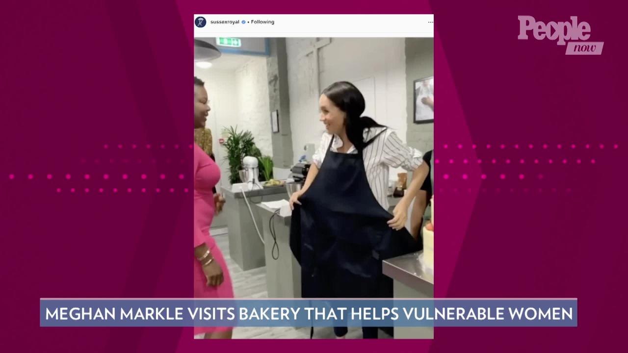 Meghan Markle Makes Surprise Visit to Bakery Th...