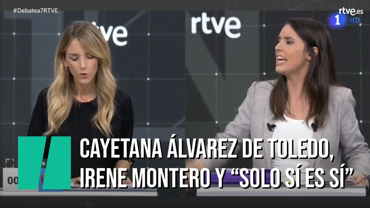 El rifirrafe entre Irene Montero y Cayetana Álvarez de Toledo por el "sí es sí"