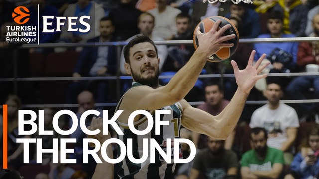 Efes Block of the Round: Ioannis Papapetrou, Panathinaikos OPAP Athens