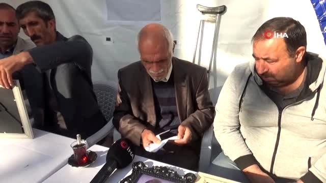 Terör örgütünden kaçan mahkum, evlat nöbetindeki ailelere mektup göndererek destek verdi