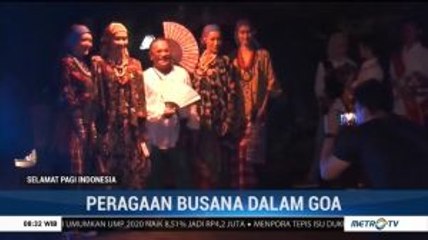 Lihat Uniknya Peragaan Busana di Dalam Gua Lawa