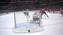 Tom Wilson scores on unique deflection between own legs