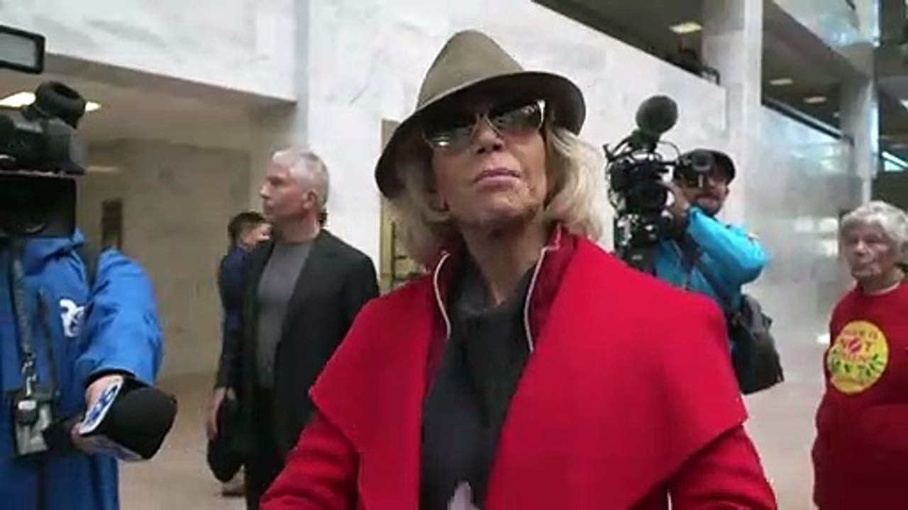 Jane Fonda detenida durante protesta contra cambio climático