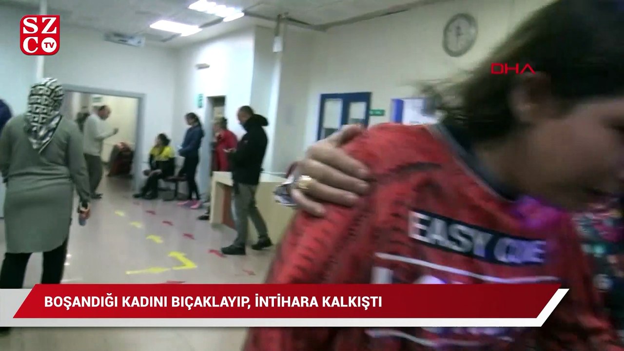 Boşandığı kadını bıçaklayıp, intihara kalkıştı