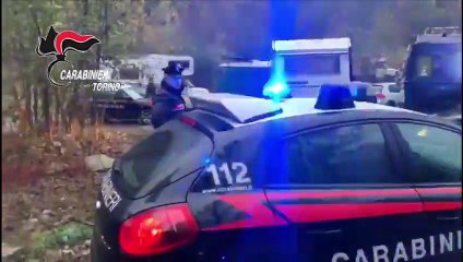 Torino - Carabinieri al forte di Exilles per un rave party (02.11.19)