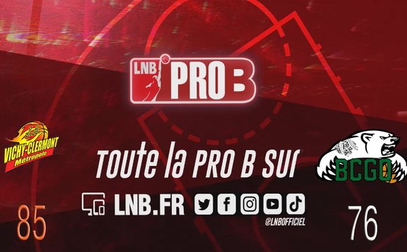 PRO B : Vichy-Clermont vs Gries-Oberhoffen (J4)